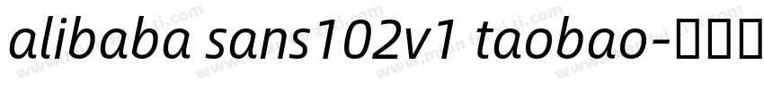 alibaba sans102v1 taobao字体转换